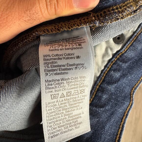 J.Crew Flex Jeans 32x32 Blue Denim Medium Stretch Straight Fit Zip Fly 5-Pocket - Picture 7 of 8